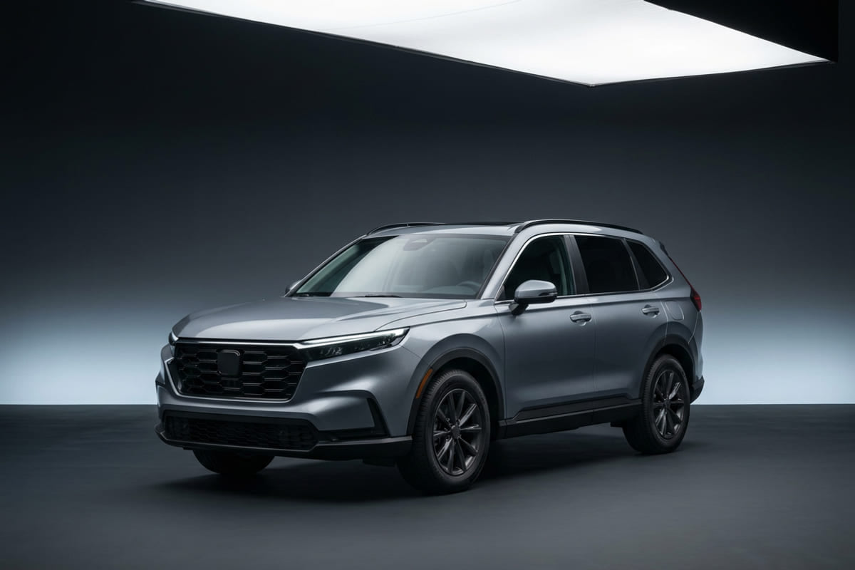 Family SUV, front three-quarter view