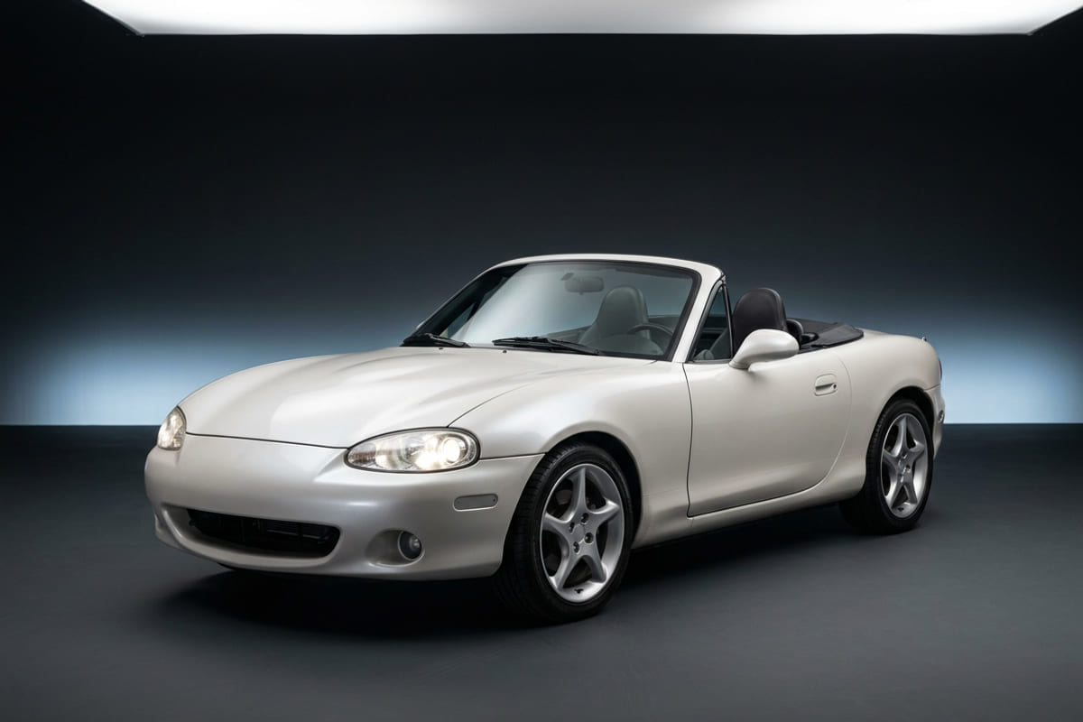 Convertible, front three-quarter view